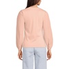 image:imageLands End Womens AmericanGrown Supima Cotton Interlock Scoop Neck Blouson Sleeve TopTinted Peach