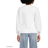 image:imageLands End Womens AmericanGrown Supima Cotton Interlock Scoop Neck Blouson Sleeve TopWhite
