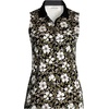 image:imageLands End Womens AmericanGrown Supima Cotton Sleeveless PoloBlack Floral Blossom