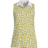 image:imageLands End Womens AmericanGrown Supima Cotton Sleeveless PoloWhiteVibrant Lemons