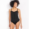 image:imageLands End Womens Blouson Tummy Hiding Tankini Top Swimsuit Adjustable StrapsBlack