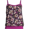 image:imageLands End Womens Blouson Tummy Hiding Tankini Top Swimsuit Adjustable StrapsViolet