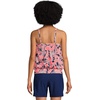 image:imageLands End Womens Blouson Tummy Hiding Tankini Top Swimsuit Adjustable StrapsWood LilyNavy Palm Foliage