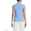 image:imageLands End Womens Cap Sleeve Drapey Rib Fitted Funnel Neck TankClear Blue Sky