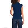 image:imageLands End Womens Cap Sleeve Drapey Rib Fitted Funnel Neck TankDeep Sea Navy