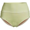 image:imageLands End Womens Chlorine Resistant Pinchless High Waisted Bikini BottomsBright Pistachio Gingham