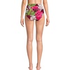 image:imageLands End Womens Chlorine Resistant Pinchless High Waisted Bikini BottomsDark Wine Multi Tropical Palms
