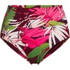 image:imageLands End Womens Chlorine Resistant Pinchless High Waisted Bikini BottomsDark Wine Multi Tropical Palms