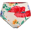 image:imageLands End Womens Chlorine Resistant Pinchless High Waisted Bikini BottomsEgretPoppy Floral