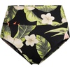 image:imageLands End Womens Chlorine Resistant Pinchless High Waisted Bikini BottomsHibiscus FloralBlack