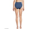 image:imageLands End Womens Chlorine Resistant Pinchless High Waisted Bikini BottomsNavy Mosaic Mini Tile