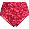 image:imageLands End Womens Chlorine Resistant Pinchless High Waisted Bikini BottomsRed Mini Dot