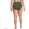 image:imageLands End Womens Chlorine Resistant Pinchless High Waisted Bikini BottomsRich Olive Green