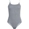 image:imageLands End Womens Chlorine Resistant Scoop Neck High Leg Tugless Tank Thin Strap One Piece Swimsuit AdjustableDeep Sea Navy Mini Stripe