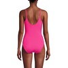 image:imageLands End Womens Chlorine Resistant Scoop Neck High Leg Tugless Tank Thin Strap One Piece Swimsuit AdjustablePrism Pink