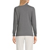 image:imageLands End Womens Cotton Mock Turtleneck  Soft Cotton Knit Rib Trim With Spandex MidHip Length Relaxed Fit Layering Petite and Plus SizesCharcoal Heather