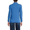 image:imageLands End Womens Cotton Mock Turtleneck  Soft Cotton Knit Rib Trim With Spandex MidHip Length Relaxed Fit Layering Petite and Plus SizesMuted Cobalt Blue