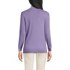 image:imageLands End Womens Cotton Mock Turtleneck  Soft Cotton Knit Rib Trim With Spandex MidHip Length Relaxed Fit Layering Petite and Plus SizesViolet Verbena