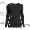 image:imageLands End Womens Cotton Rib Knit TShirtBlack