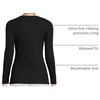 image:imageLands End Womens Cotton Rib Knit TShirtBlack