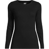 image:imageLands End Womens Cotton Rib Knit TShirtBlack
