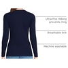 image:imageLands End Womens Cotton Rib Knit TShirtDeep Sea Navy