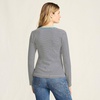 image:imageLands End Womens Cotton Rib Knit TShirtDeep Sea Navy Tiny Stripe