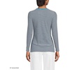 image:imageLands End Womens Cotton Rib Knit TShirtDeep Sea Navy Tiny Stripe