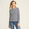 image:imageLands End Womens Cotton Rib Knit TShirtDeep Sea Navy Tiny Stripe