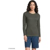 image:imageLands End Womens Cotton Rib Knit TShirtForest Moss