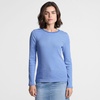 image:imageLands End Womens Cotton Rib Knit TShirtMuted CobaltSky Stripe