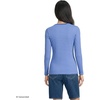 image:imageLands End Womens Cotton Rib Knit TShirtMuted CobaltSky Stripe