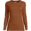 image:imageLands End Womens Cotton Rib Knit TShirtRich Ginger Brown