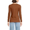 image:imageLands End Womens Cotton Rib Knit TShirtRich Ginger Brown