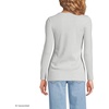 image:imageLands End Womens Cotton Rib Knit TShirtSoft Light Gray Heather