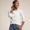 image:imageLands End Womens Cotton Rib Knit TShirtSoft Light Gray Heather
