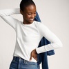 image:imageLands End Womens Cotton Rib Knit TShirtWhite