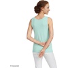 image:imageLands End Womens Cotton Tank Top  100 Cotton Interlock Wide Straps Modest Armholes Prewashed MidHip Length Layering Petite and PlusPale Sky