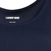 image:imageLands End Womens Cotton Tank Top  100 Cotton Interlock Wide Straps Modest Armholes Prewashed MidHip Length Layering Petite and PlusRadiant Navy