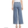 image:imageLands End Womens Denim High Rise Extra Wide Leg Crop JeansLake Blue Wash