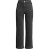 image:imageLands End Womens Denim High Rise Wide Leg Crop JeansBlack Stone Wash