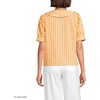 image:imageLands End Womens Easy Care Puff Sleeve Statement Collar ShirtSweet Mango Gingham