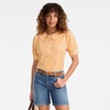image:imageLands End Womens Easy Care Puff Sleeve Statement Collar ShirtSweet Mango Gingham