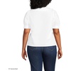 image:imageLands End Womens Easy Care Puff Sleeve Statement Collar ShirtWhite