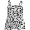 image:imageLands End Womens Flutter Tankini TopBlack Havana Floral