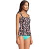 image:imageLands End Womens Flutter Tankini TopBlack Multi Paisley Floral