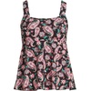 image:imageLands End Womens Flutter Tankini TopBlack Multi Paisley Floral