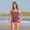 image:imageLands End Womens Flutter Tankini TopBlackberryStrawberry Jacobean
