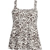 image:imageLands End Womens Flutter Tankini TopBrown Mini Tropic Leaves