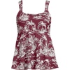 image:imageLands End Womens Flutter Tankini TopBurgundy Island Scenic